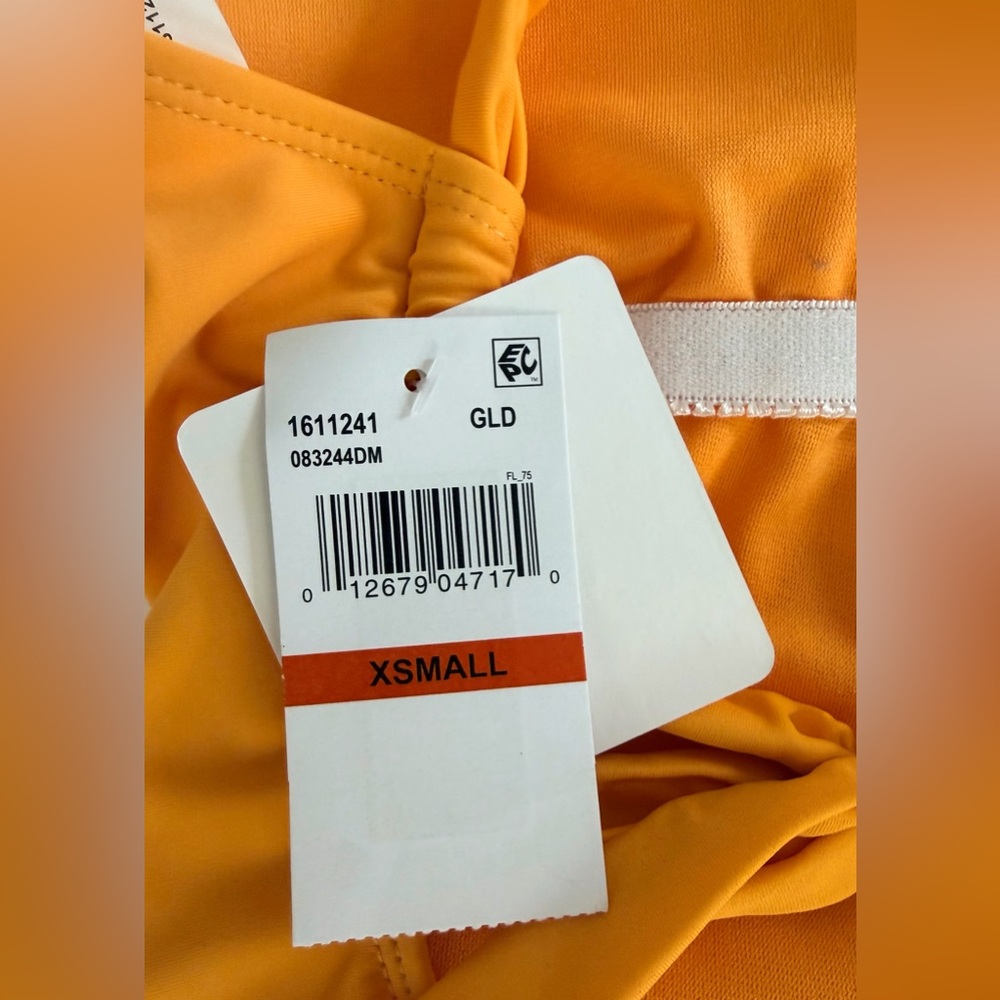 Tori - Marigold V-Neckline Twist-Waist One-Piece Compression Swimsuit XS NWT - Picture 2 of 7